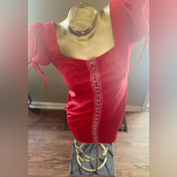 Red Hook and Eye Mini Dress - Picture 2 of 5